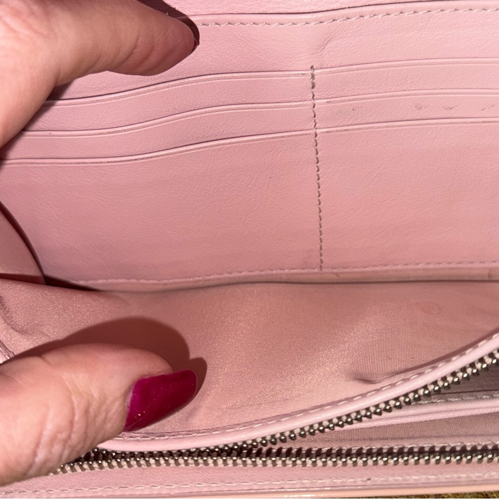 DIOR Patent Cannage Lady Dior Rendez-Vous Croisière Wallet on Chain Charm Pink - Picture 10 of 16